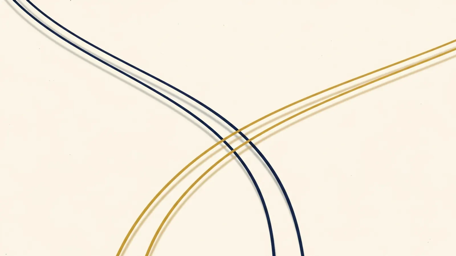 Editorial illustration of two parallel paths diverging on a cream background, representing the gap between popular advice and the moment a person actually needs it.